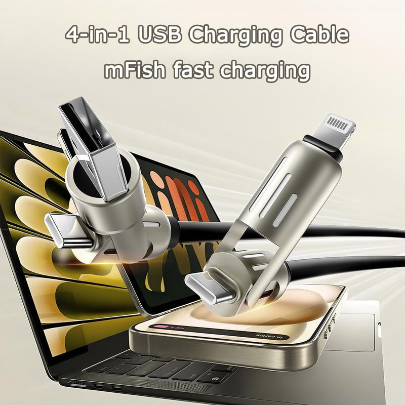 đ„UtolsĂł nap vĂĄsĂĄroljon 3 ingyenes 1 - 4 az 1-ben USB töltĆkĂĄbelt mFish gyorstöltĂ©s 240 W