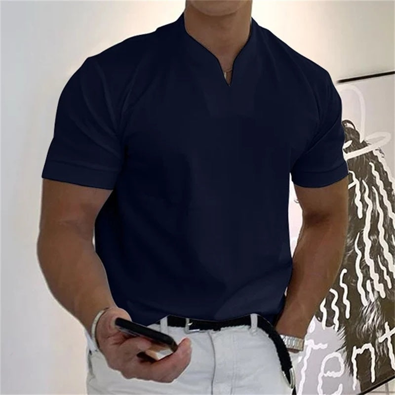 2024 Férfi Gentlemans Business rövid ujjú fitness rövid ujjú