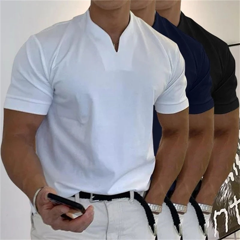 2024 Férfi Gentlemans Business rövid ujjú fitness rövid ujjú