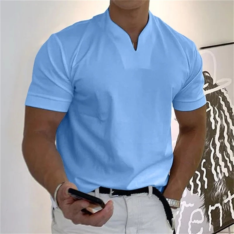 2024 Férfi Gentlemans Business rövid ujjú fitness rövid ujjú