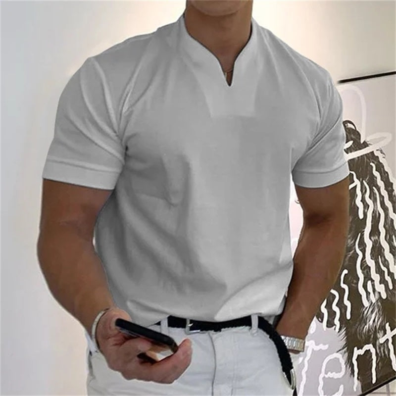 2024 Férfi Gentlemans Business rövid ujjú fitness rövid ujjú