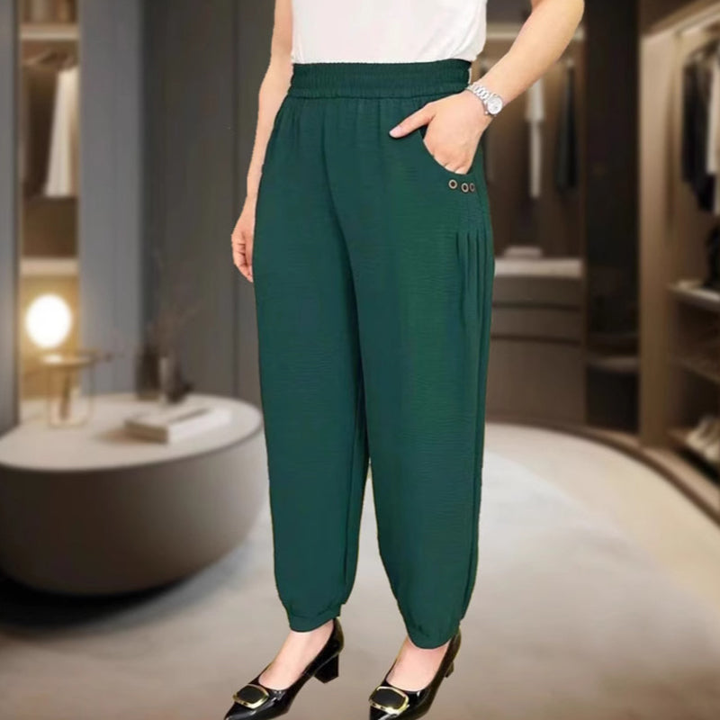 【M-XL】👖Női hűvös légáteresztő laza alkalmi nadrágok