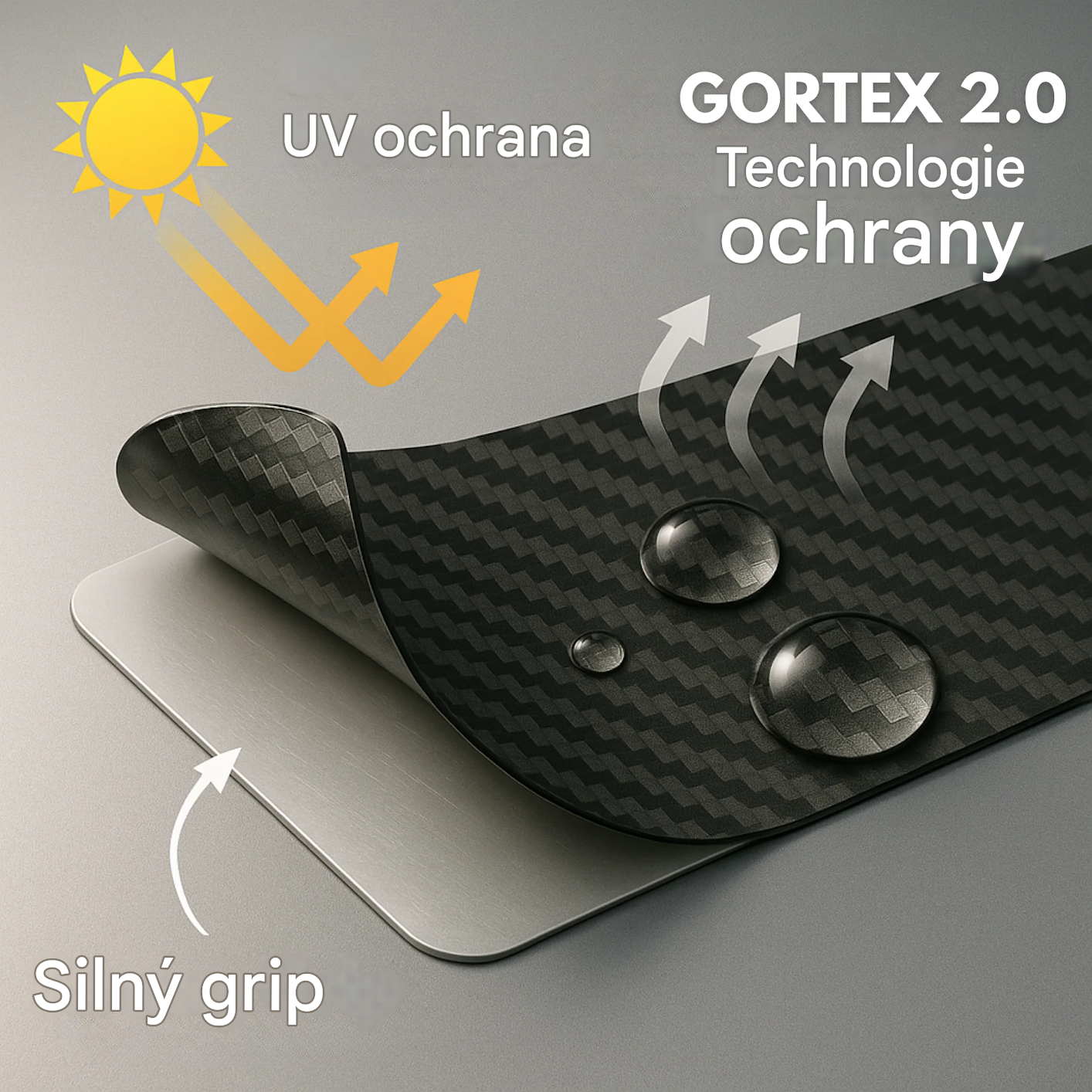 UV védelem GORTEX 2.0 védelmi technológia Erős tapadás