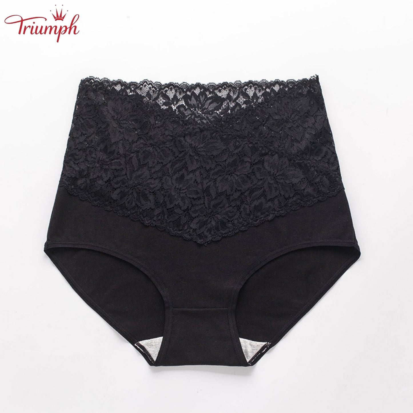Triumph -4 darabos szett magas derekú csipkés v-bugyi a kényelemért és puhaságért.