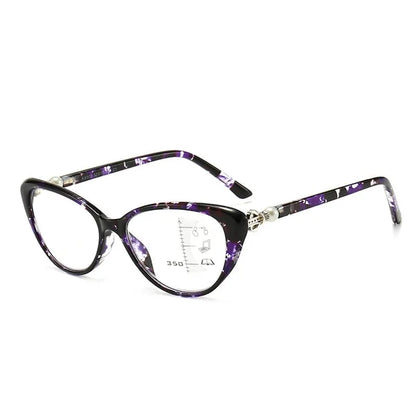 NŐI DIVATOS CAT EYE ZOOM HD ANTI-BLUE FÉNY OLVASÓSZEMVEGEK