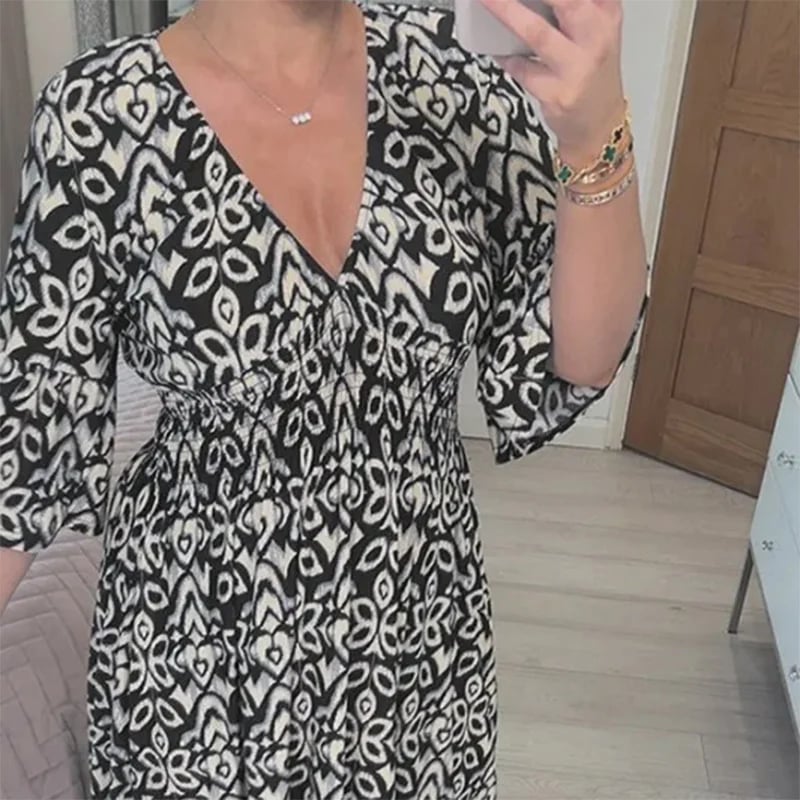 【S-5XL】👗Női V-nyakú alkalmi derékszoknya szoknya