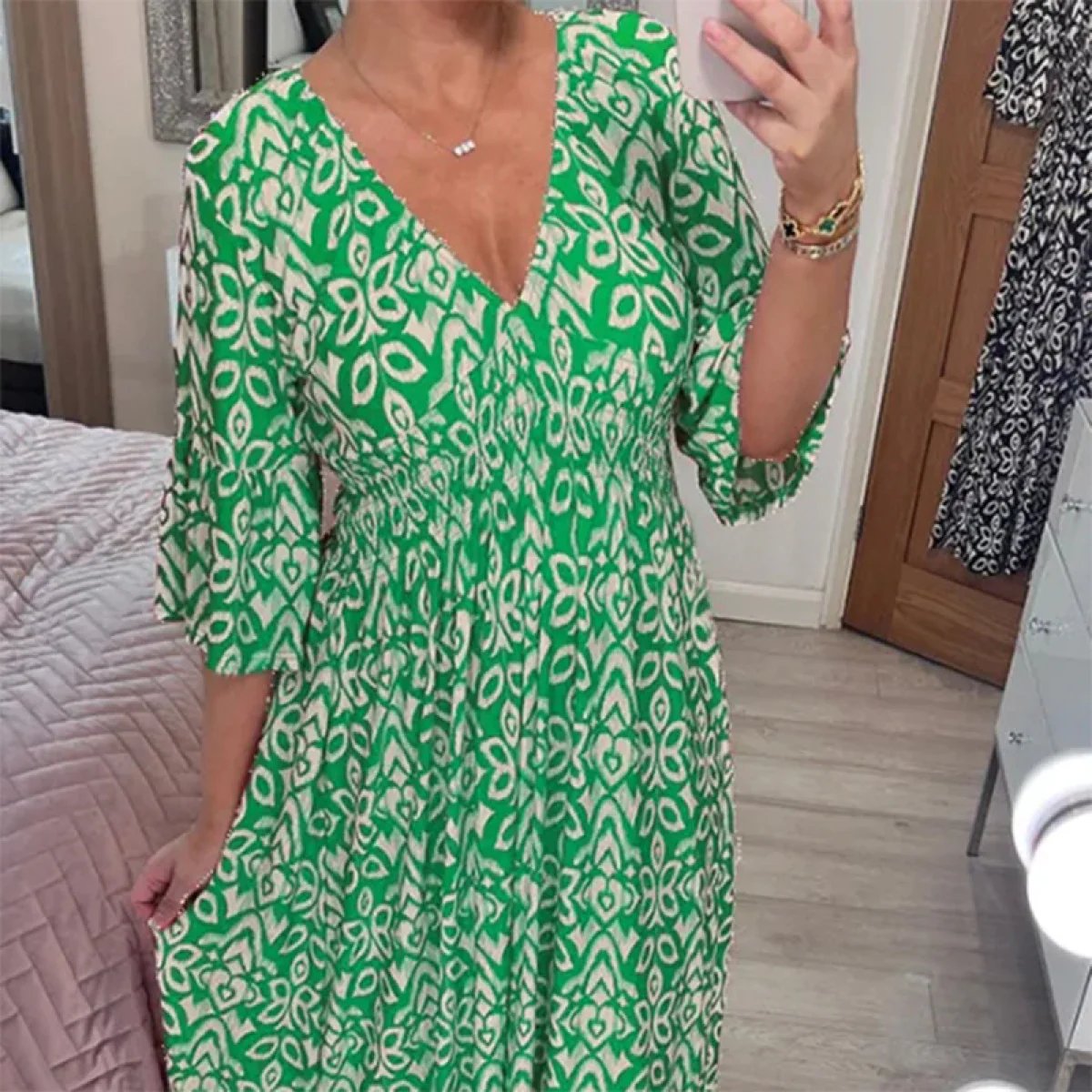 【S-5XL】👗Női V-nyakú alkalmi derékszoknya szoknya