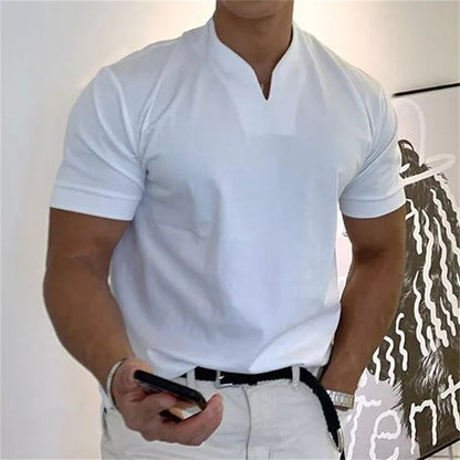 2024 Férfi Gentlemans Business rövid ujjú fitness rövid ujjú