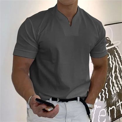 2024 Férfi Gentlemans Business rövid ujjú fitness rövid ujjú