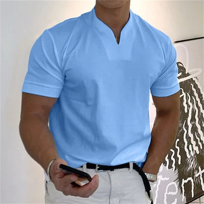 2024 Férfi Gentlemans Business rövid ujjú fitness rövid ujjú