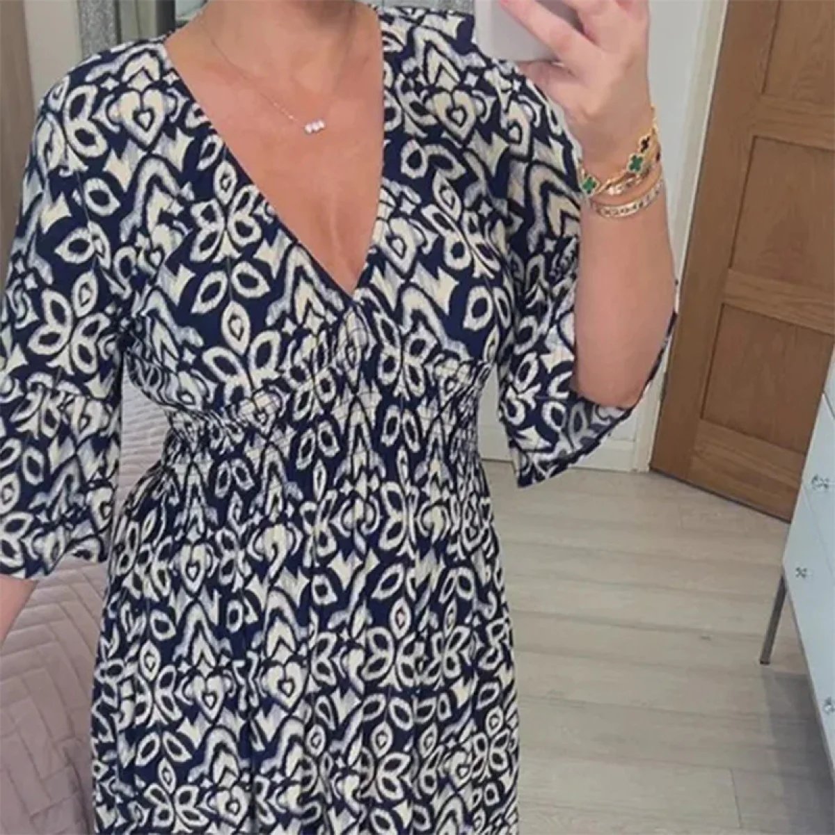 【S-5XL】👗Női V-nyakú alkalmi derékszoknya szoknya