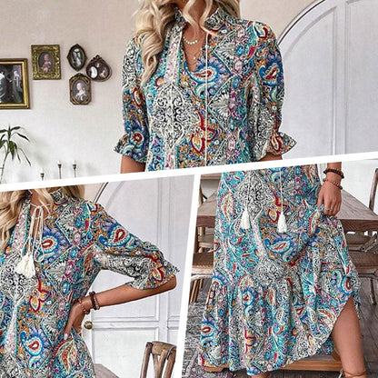 🌸2025 Elegáns boho ruhák virágos mintával