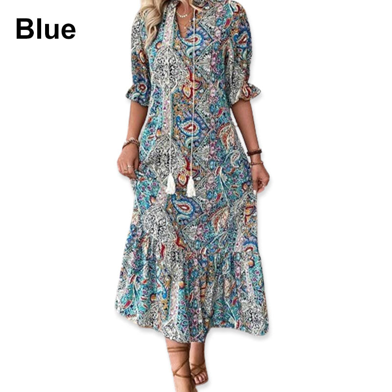 🌸2025 Elegáns boho ruhák virágos mintával