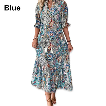 🌸2025 Elegáns boho ruhák virágos mintával
