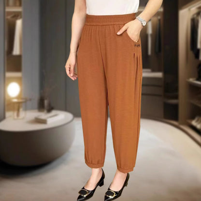 【M-XL】👖Női hűvös légáteresztő laza alkalmi nadrágok