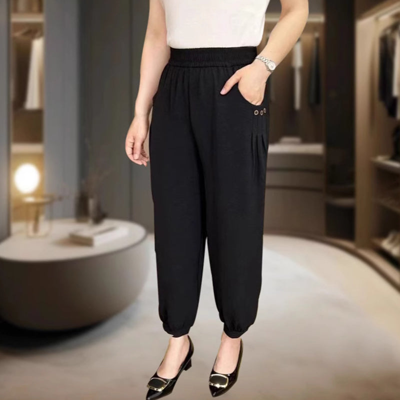 【M-XL】👖Női hűvös légáteresztő laza alkalmi nadrágok