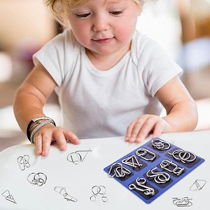 🧠 IQ Toys oktatási intellektuális játékok, fém fejtörők Brain teaser