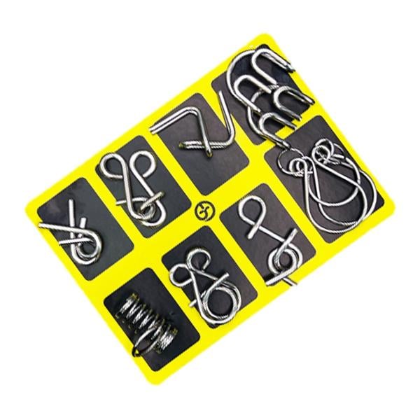 🧠 IQ Toys oktatási intellektuális játékok, fém fejtörők Brain teaser