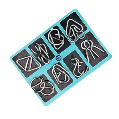 🧠 IQ Toys oktatási intellektuális játékok, fém fejtörők Brain teaser