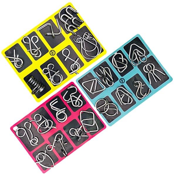 🧠 IQ Toys oktatási intellektuális játékok, fém fejtörők Brain teaser